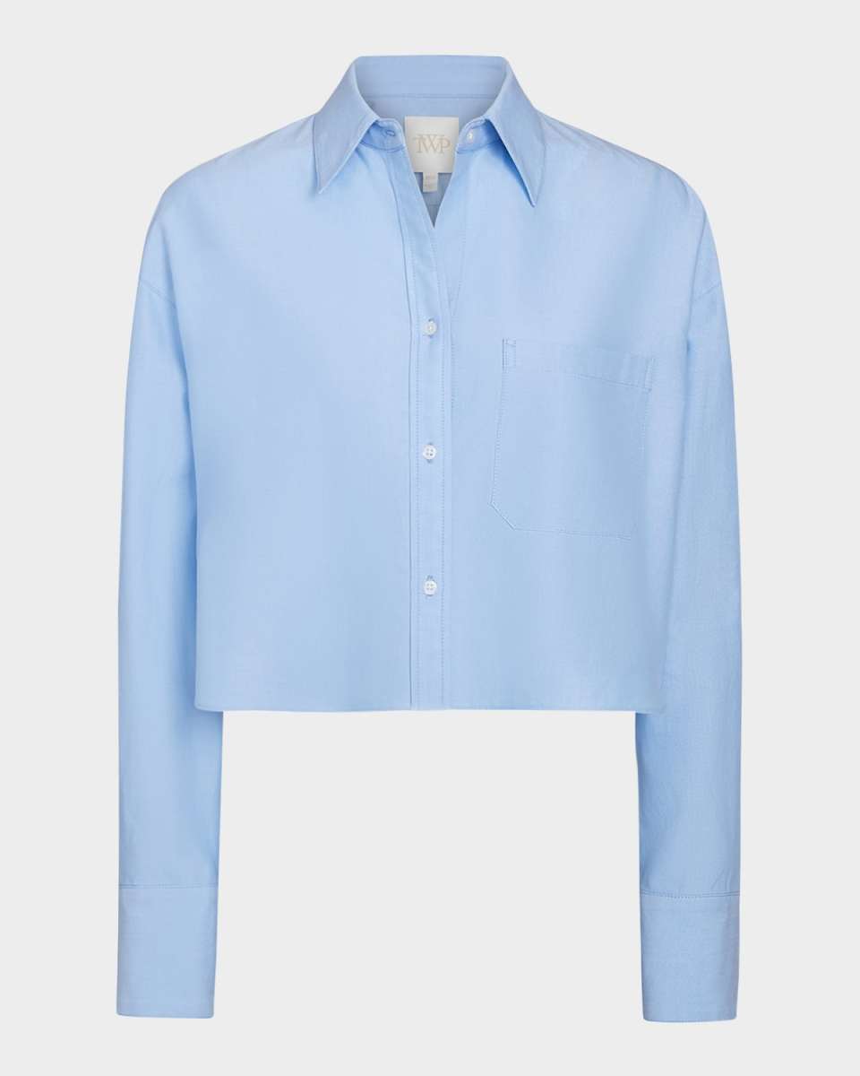 Little Big Joe Cropped Button-Front Shirt